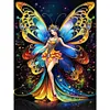 >SALE<5D DIY Full Round Drill Diamond Painting Butterfly Fairy Home Decor 30x40cm