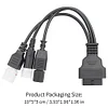 Diagnostic Adapter Cord 3 4 6 Pin Code Reader Adapter Cable for Motorcycle