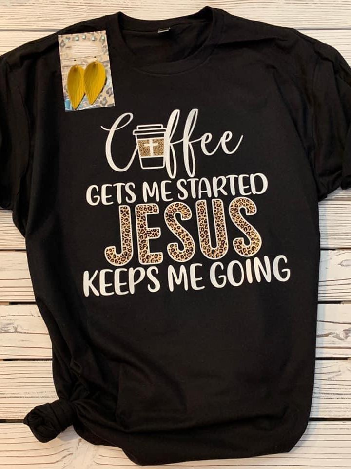 Bestdealfriday Coffee Jesus Graphic Tee 9841061