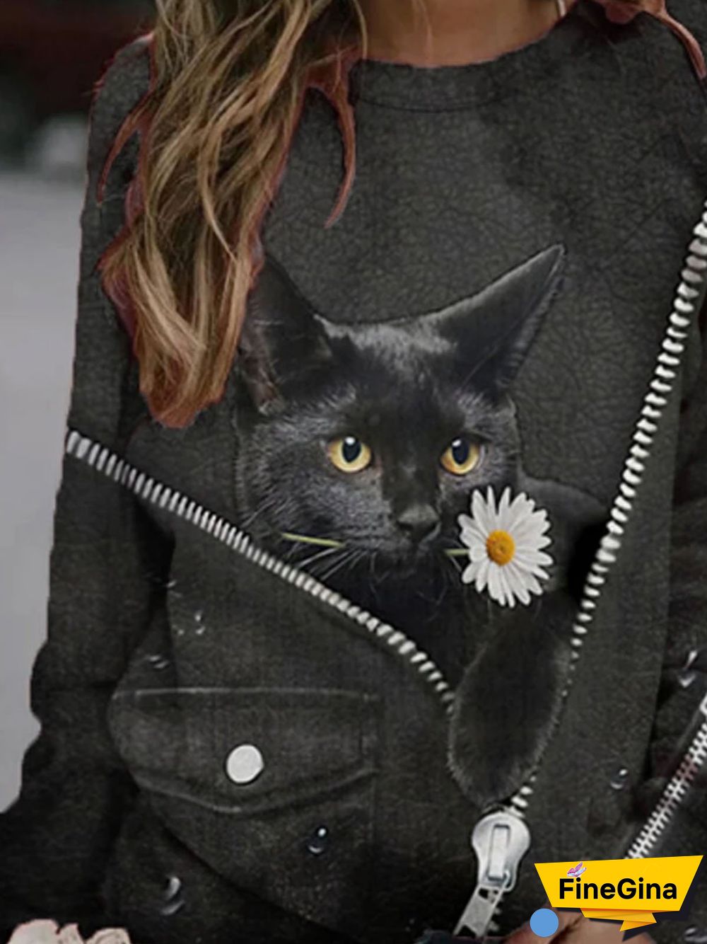 Long Sleeve Animal Shirts & Tops