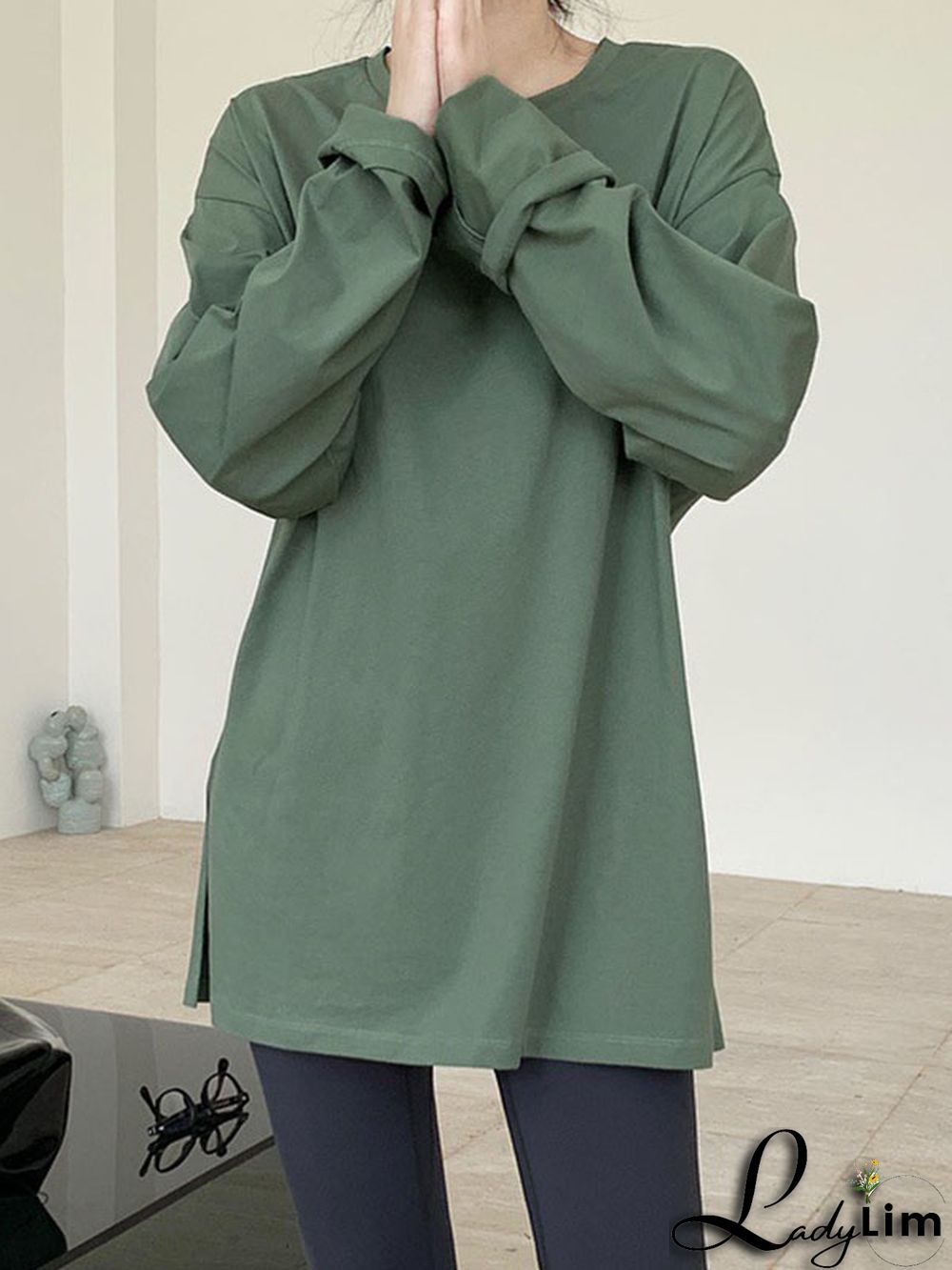 Original Solid Long Sleeve T-Shirts Tops