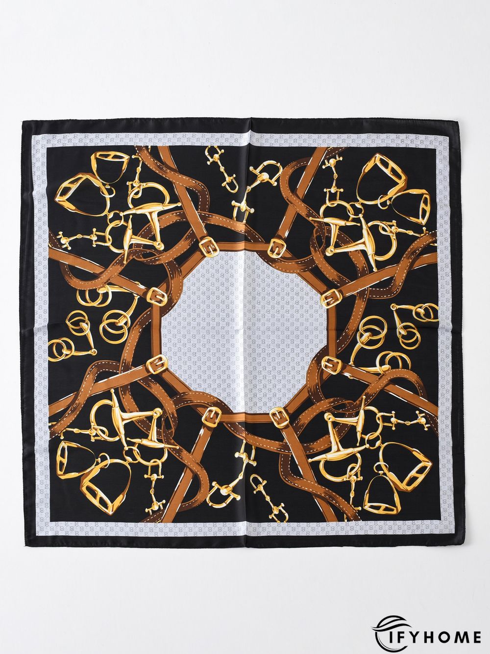Boho Holiday Abstract Pattern Silk Scarf Vacation Beach Daily Commuting Accessories | IFYHOME
