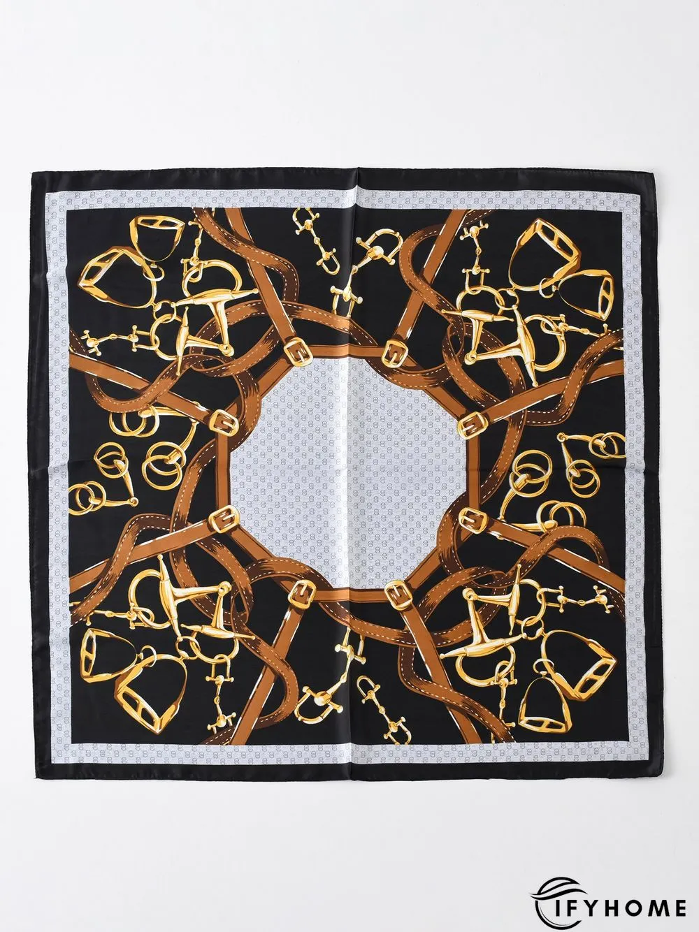 Boho Holiday Abstract Pattern Silk Scarf Vacation Beach Daily Commuting Accessories | IFYHOME