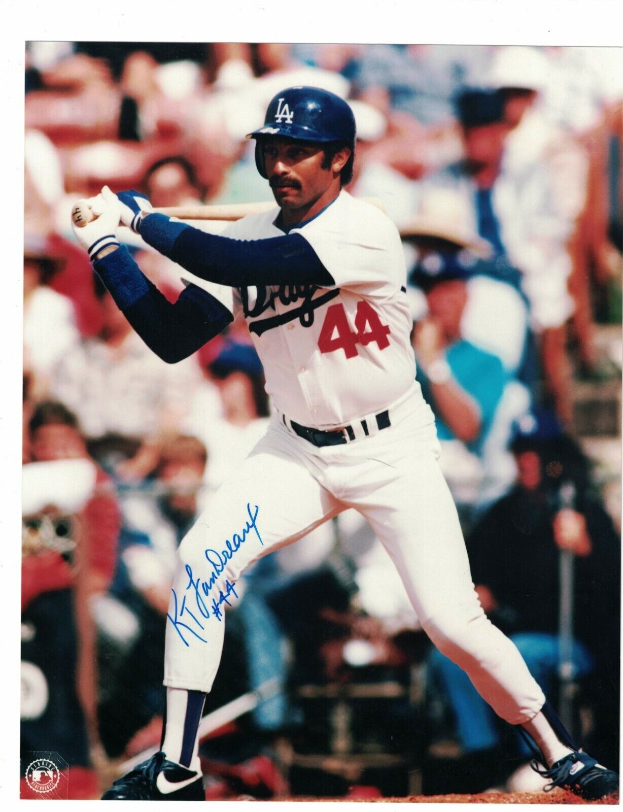 Ken Landreaux Los Angeles Dodgers Signed 8x10 Baseball Photo Poster painting W/Our COA LML49