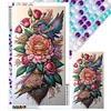 (Grande Taille) Fleurs Et Oiseaux-Peinture Diamant Ronde Compl&egrave;te-40*70CM