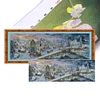 Seaside Christmas Town-14CT Stamped Cross Stitch Egyptian Cotton 117*46cm/46.06*18.11in(Big Size) tapestrymarket