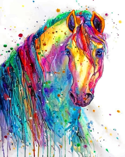 

Colorful Horse – Paint By Numbers - 40*50CM, 501 Original
