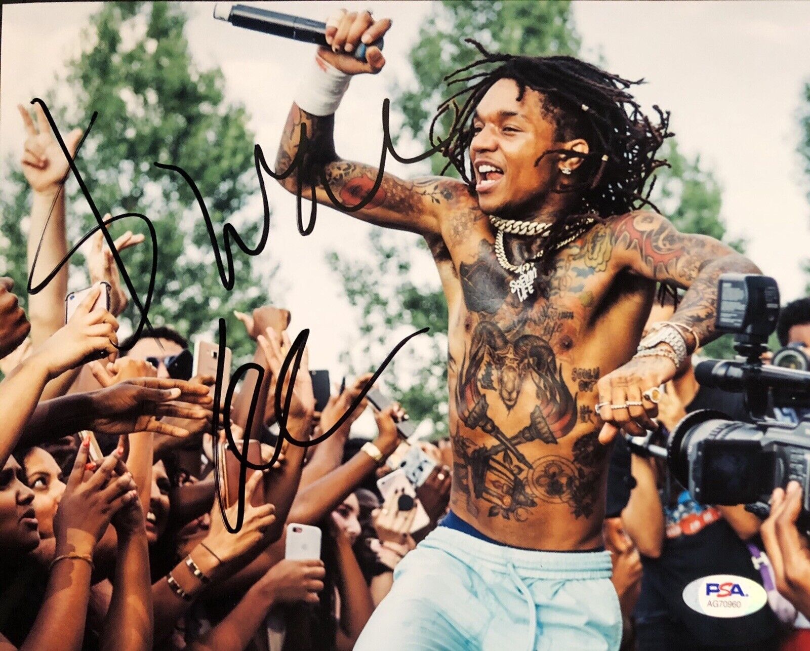 Swae Lee Signed Autographed Sunflower 8x10 Photo Poster painting Psa/Dna