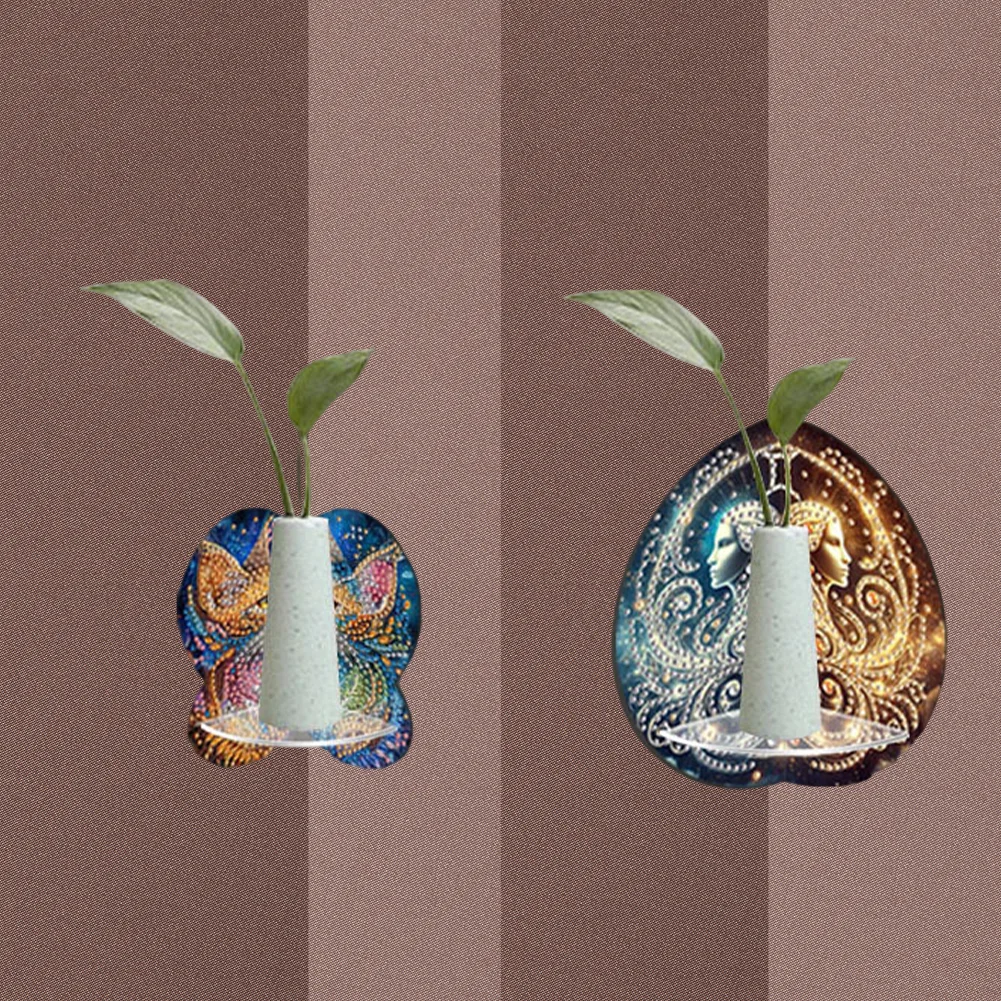 2pcs 2D Flat DIY Diamond Art Pendant DIY Home Decor Hanging Charm (Goddess)