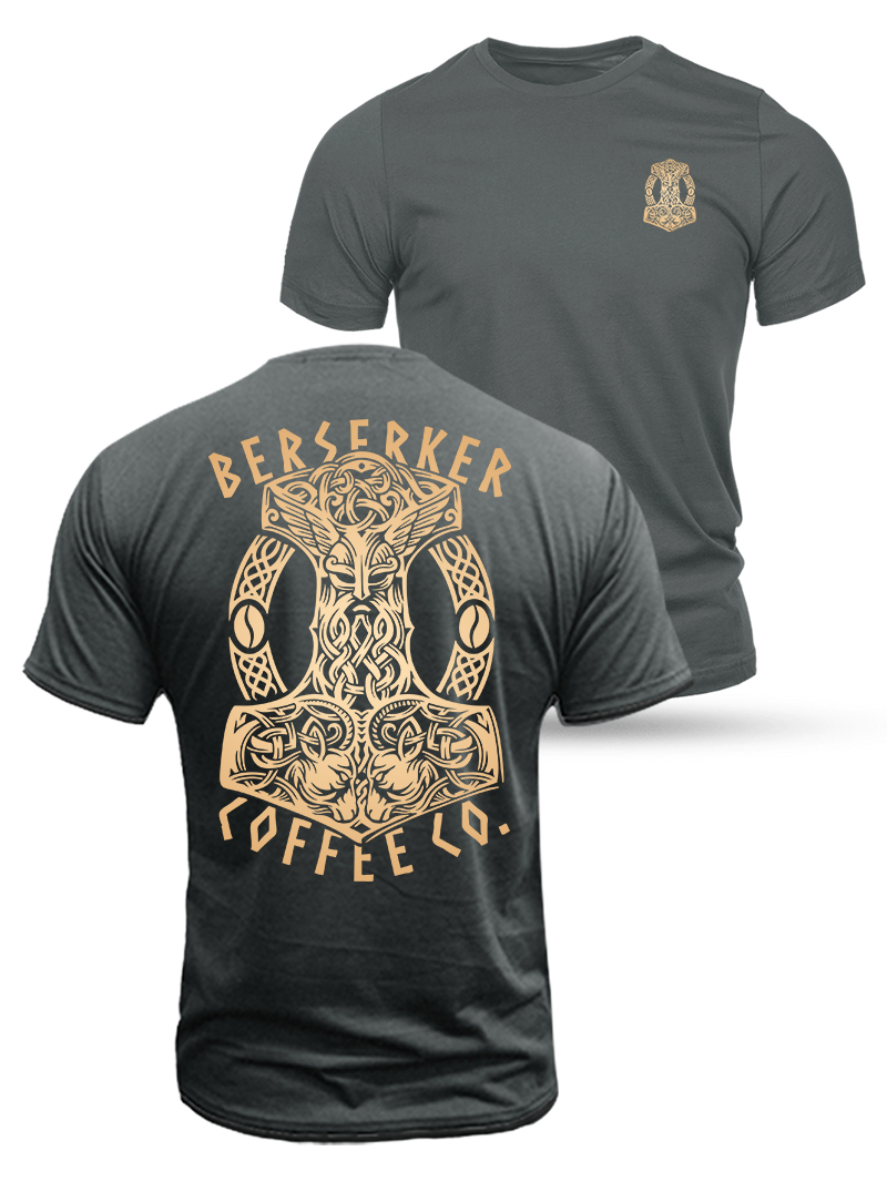 Viking Quake Duplex Printing Cotton T-Shirt