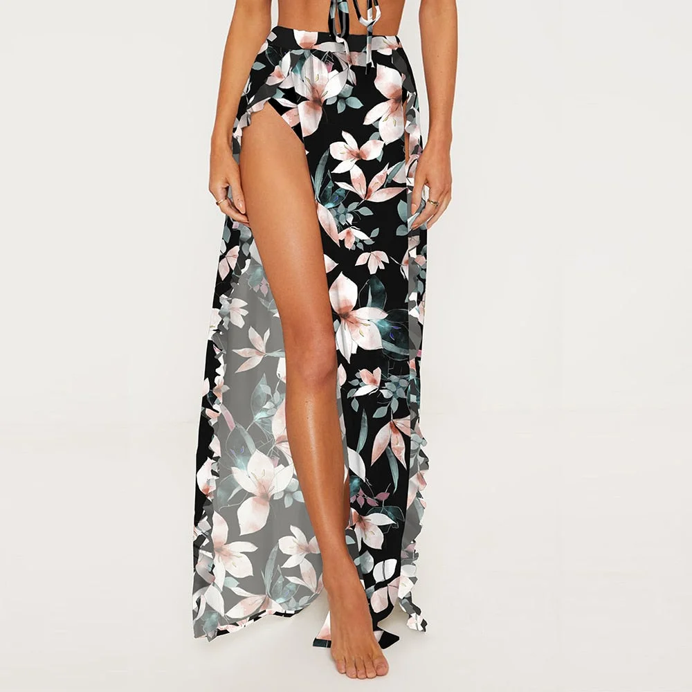 Embroidery Kaftan Beach Tunic Cotton Beach Cover up Saida de Praia Swimsuit Women Bikini cover up Pareo Sarong Beachwear