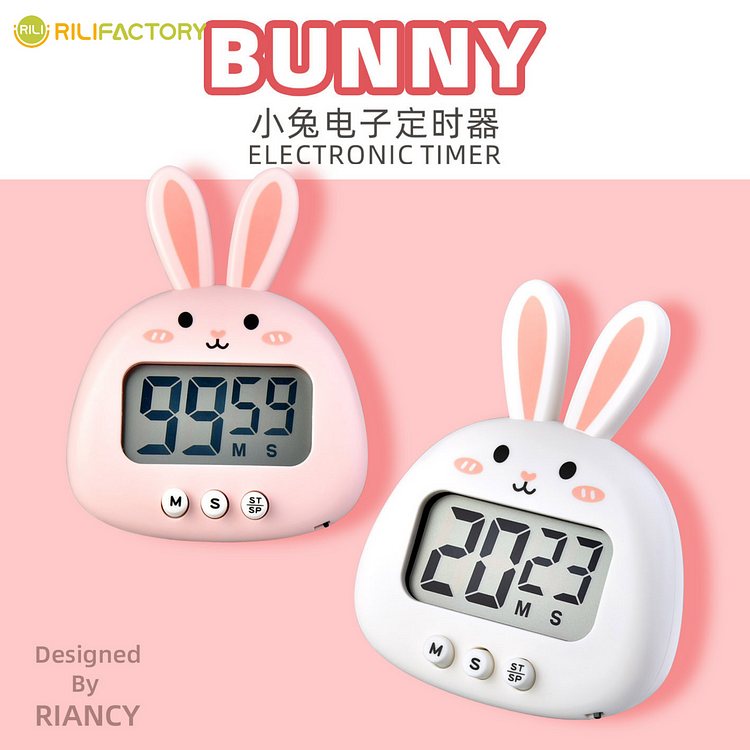 Cartoon Rabbit Electronic Timer Rilifactory