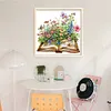 Garden Hut In Book-14CT Stamped Cross Stitch 40*40cm/15.75*15.75in tapestrymarket