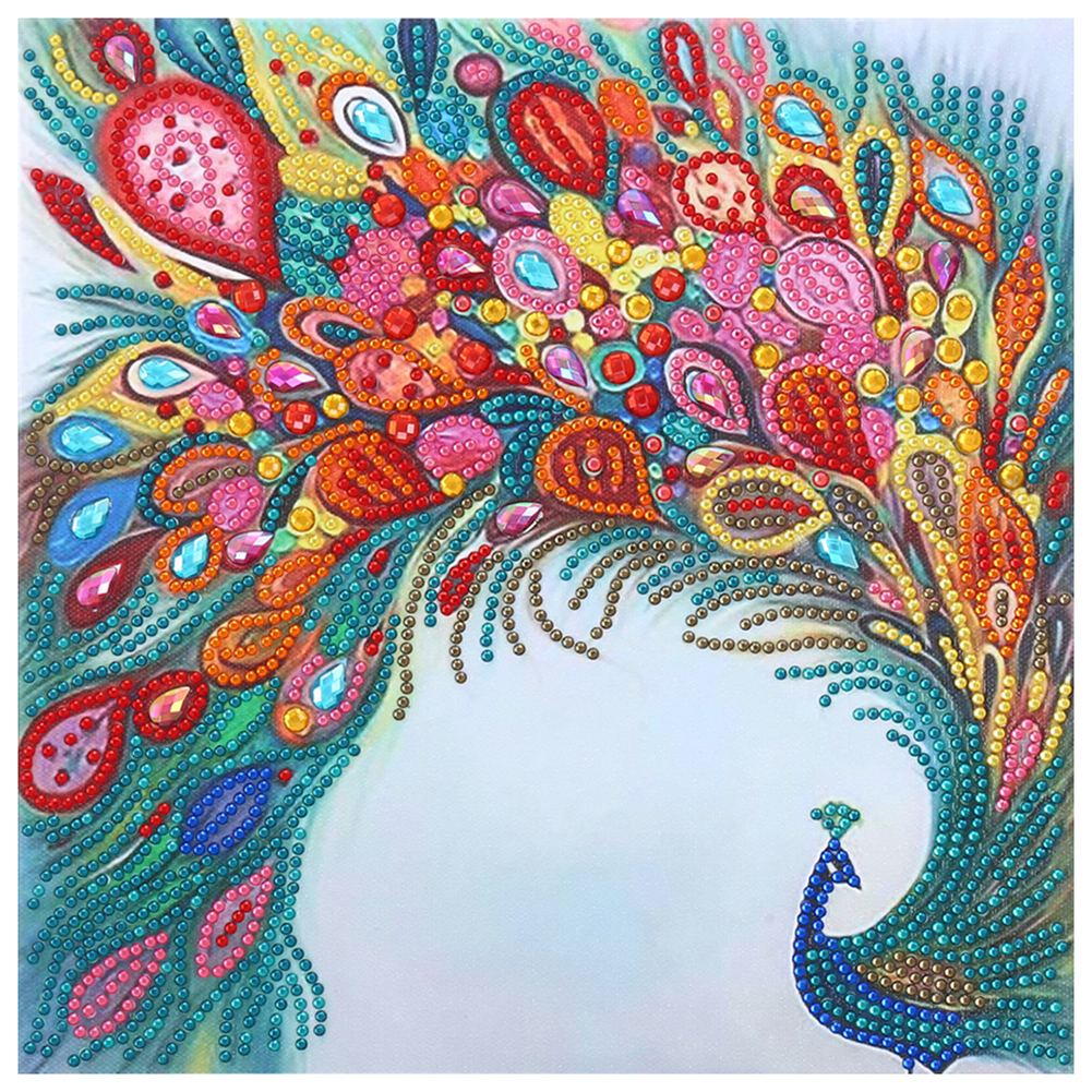 

30*30CM - Special Shaped Diamond Painting - Peacock, 501 Original