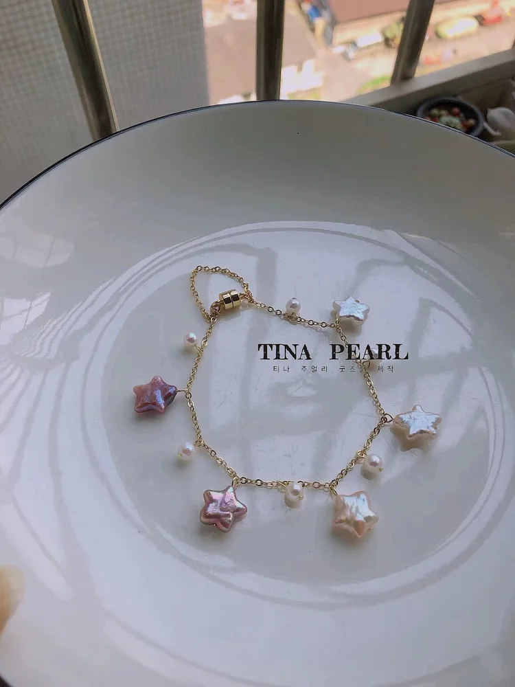 2024 tina pearls Dream Stars multi-colored freshwater pearl bracelet