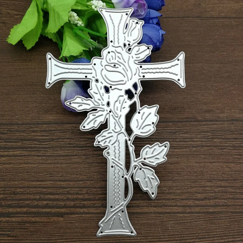 Cross Vine Border Metal Dies Scrapbooking Metal Cutting Dies Craft Stamps die Cut Embossing Card Make Stencil Frame