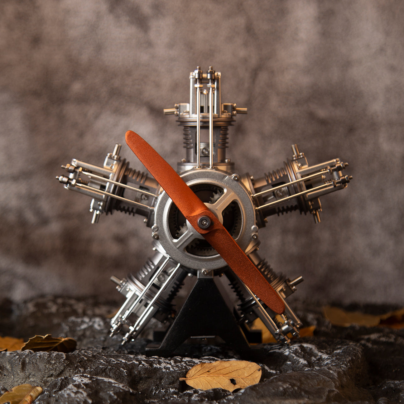 5 Cylinder Radial Engine Model Kit - 1:6 Full Metal Aircraft Engine  - Build Your Own Radial Engine