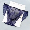 Men's Sexy Lace Mesh Transparent U-Shaped Pouch Briefs