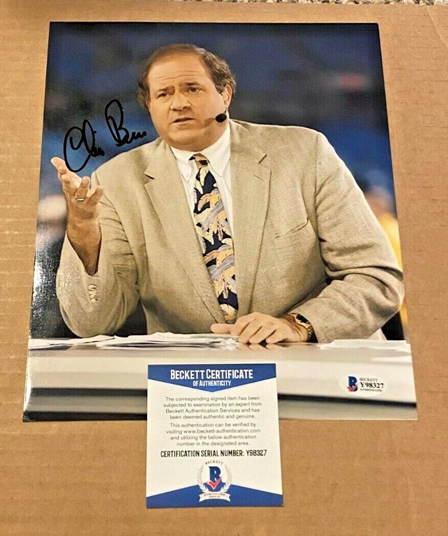 CHRIS BERMAN SIGNED ESPN 8X10 Photo Poster painting BECKETT CERTIFIED