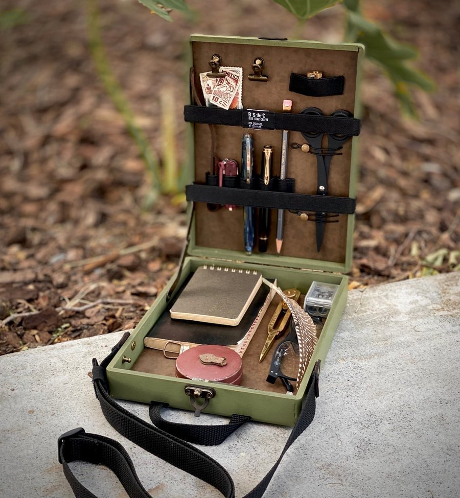 SPRING SALE 45% OFF - Writers Messenger Wood Box