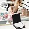 PU Flower Diamond Painting Notecard Box with 160 Sheets of Paper for Adults
