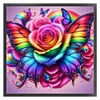 Colorful Butterfly And Roses-11CT Stamped Cross Stitch 45*45cm/17.72*17.72in tapestrymarket