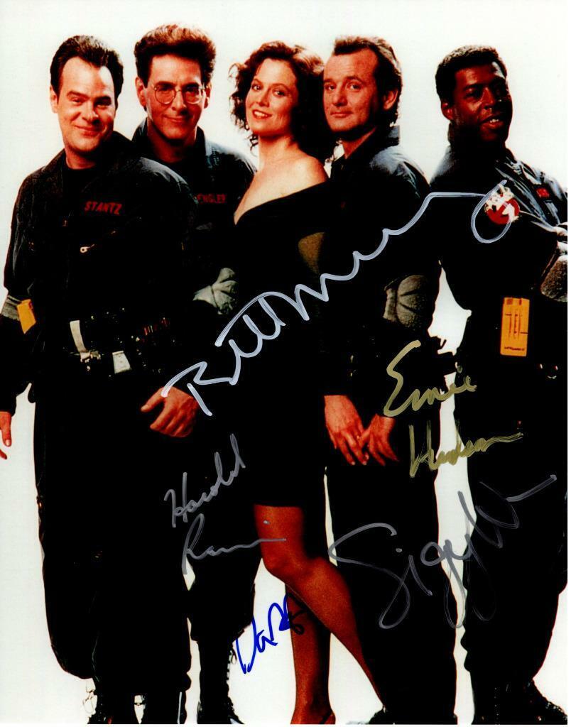 Ernie Hudson Aykroyd Ramis Weaver +1 signed 11x14 Pic autographed Photo Poster painting with COA