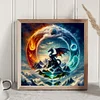 Diamond Painting-DIY Full Round Drill Dragon On Sacred Mountain
