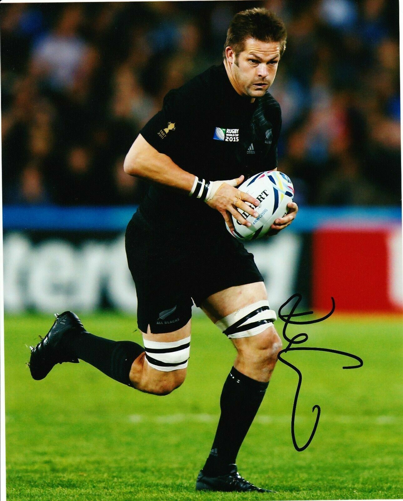 Richie McCAW Signed 10X8 Photo Poster painting ALL BLACKS 2015 RUGBY WORLD CUP AFTAL COA (2372)