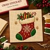 Christmas Needlepoint Kit 14CT Stamped Cross Stitch 30x30cm tapestrymarket
