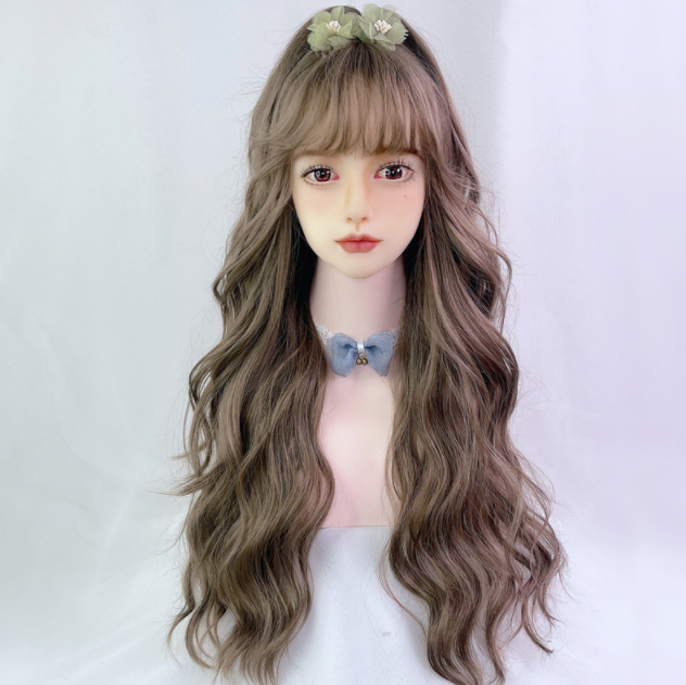 Lolita Long Curly Brown Wig BE912