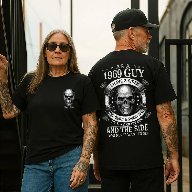 Custom Est.1969 Guy I Have Three Sides GenX 2 Side T-shirt, Gen X Sweatshirt, Hoodie