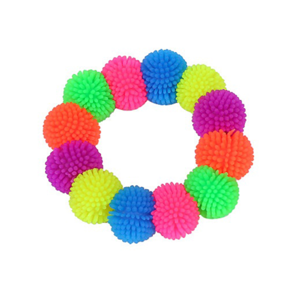 

12pcs Colorful Bracelet TPR Elastic Decompression Wristband Random Color, 501 Original