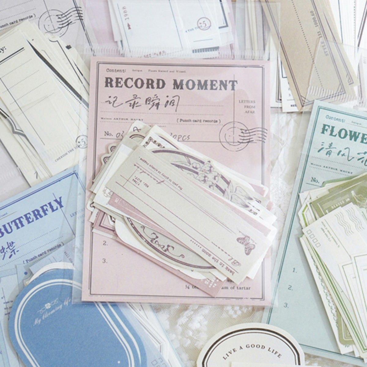 Journalsay Embrace The Summer 시리즈 심플 테두리 메모 패드 소재 종이