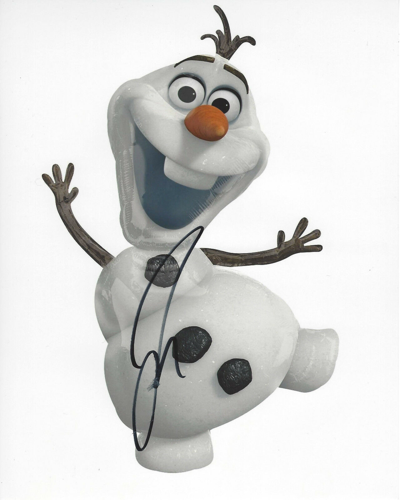 JOSH GAD SIGNED AUTHENTIC 'FROZEN' OLAF 8X10 Photo Poster painting E w/COA ACTOR ARTEMIS FOWL