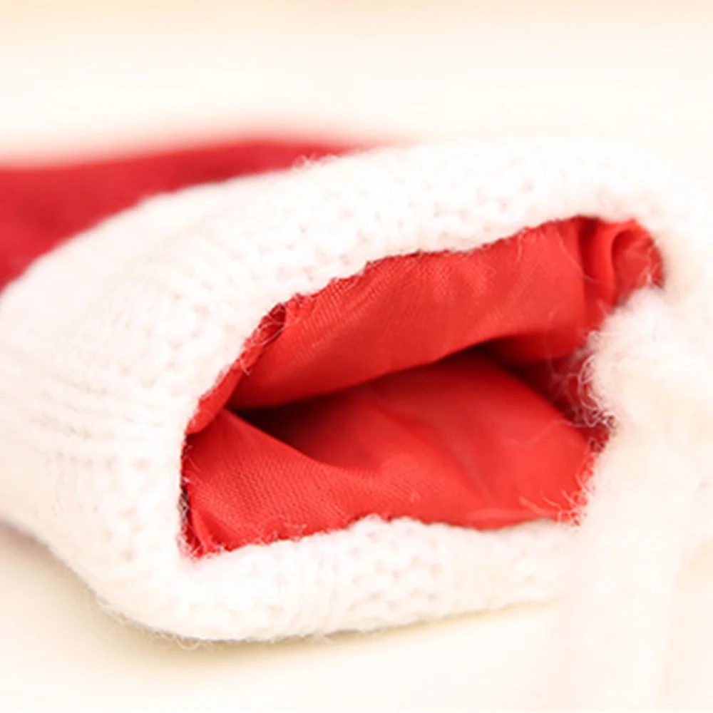 New creative Christmas knitted socks tableware set