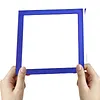 2Pcs Diamond Art Square Auxiliary Frame 3D Printing Diamond Art Desk Positioning Frame Lightweight for Boys Girls Adults Students Home Office Leisure (Royal Blue small)