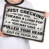 Humorous calligraphy - Vintage Metal Signs - 20*30cm/30*40cm - Warning