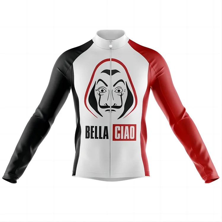 Casa De Papel Men's Long Sleeve Cycling Jersey