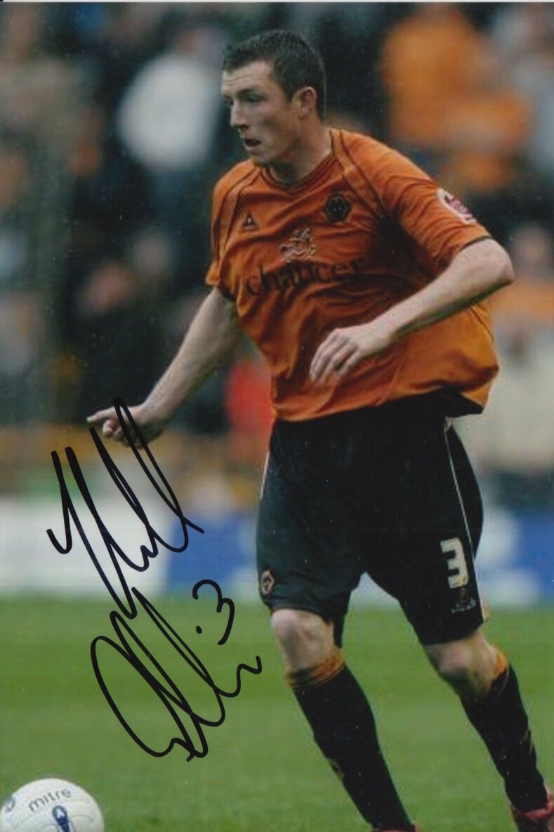 WOLVES HAND SIGNED NEIL COLLINS 6X4 Photo Poster painting 1.