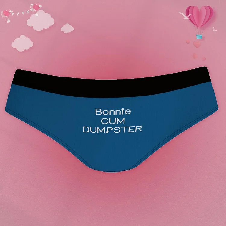 Custom Name Underwear,Personalized "Cum Dumpste" Panty Women's