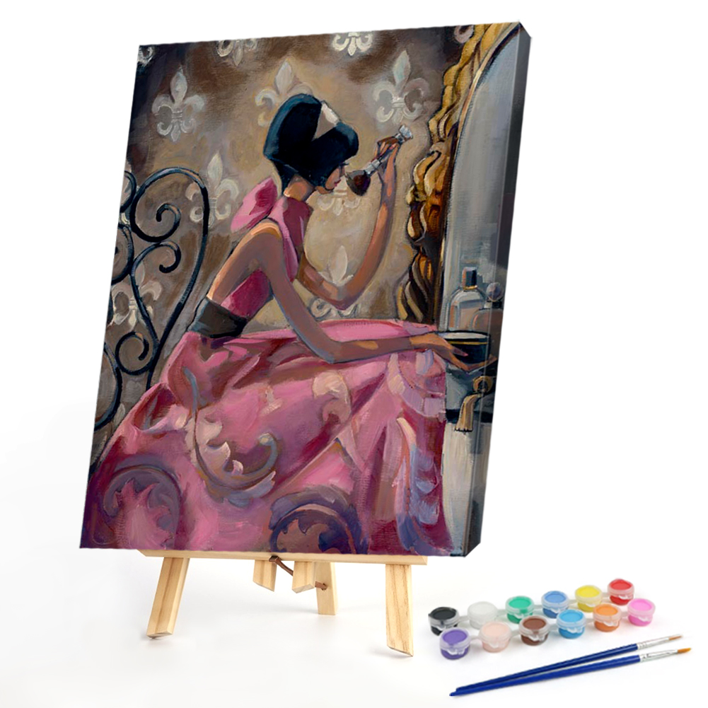

40*50CM - Paint By Numbers - Big Dress Girl, 501 Original