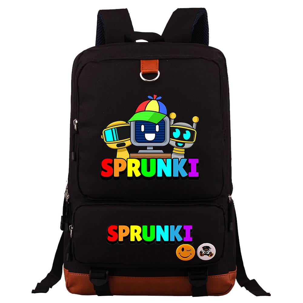 Mayoulove Sprunki Backpack Lightweight Design with Multiple Pockets for School Adventures-Mayoulove