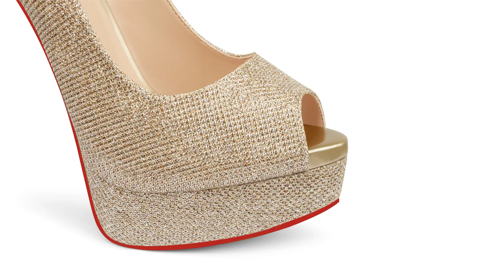 150mm Sky High Platform Red Bottom Peep Toe Pumps-vocosishoes