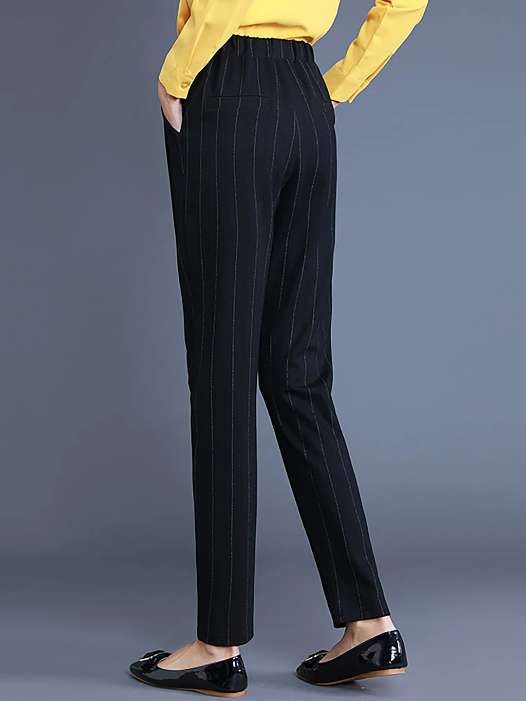 Casual Work Printed Straight Leg Pant