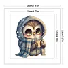 Owl - 18CT Stamped Cross Stitch 20*20cm/7.87*7.87in