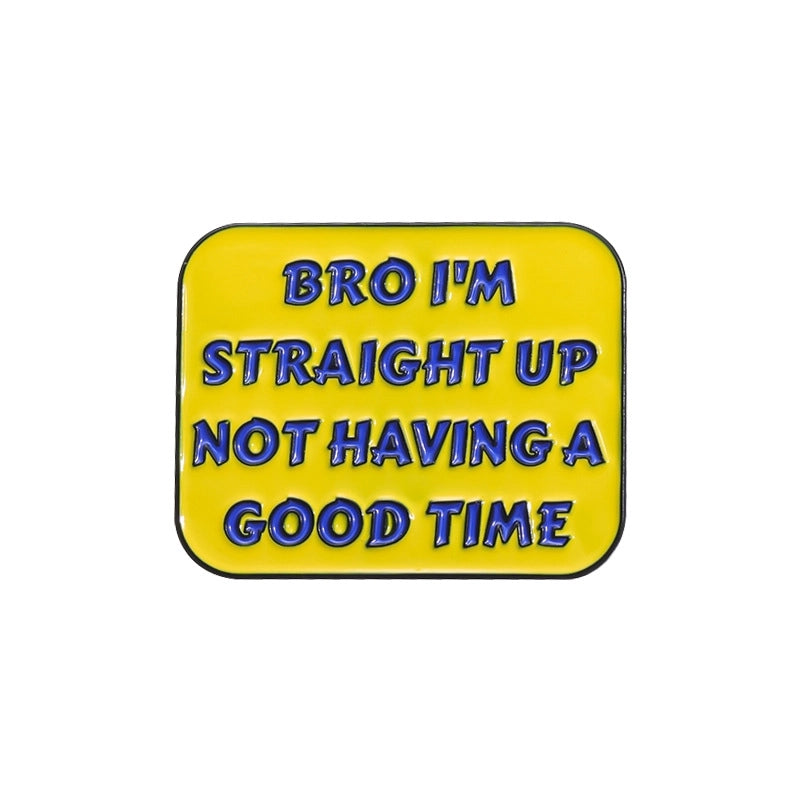 IG Style Cartoon Style Pin Book Letter Heart Shape Alloy Plating Unisex Brooches