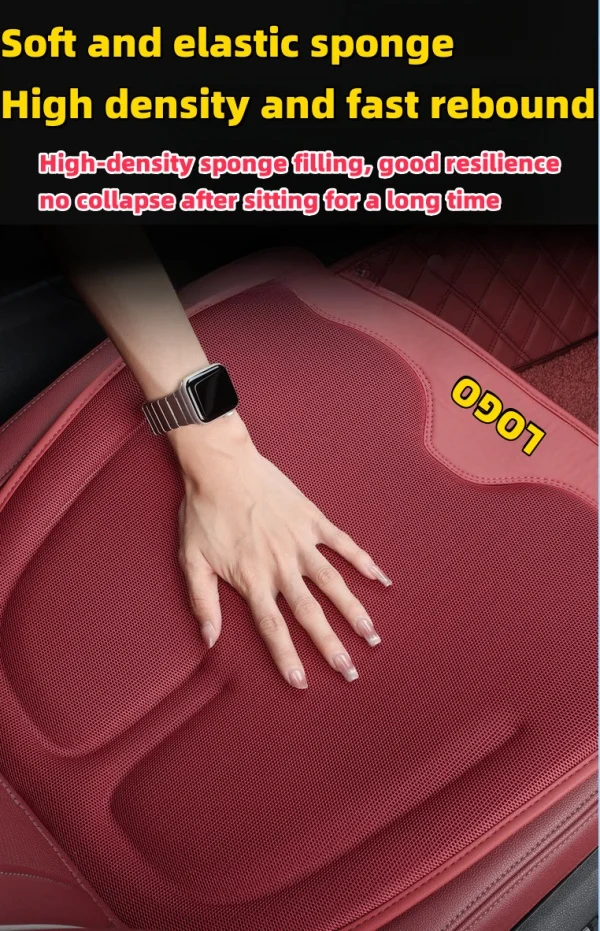 Car Seat Cushions For All Seasons Summer Ice Silk Breathable Non-slip Honeycomb Ventilation Cushions