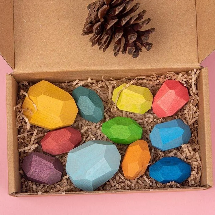 Wooden Rock Balancing Blocks Toys-Mayoulove