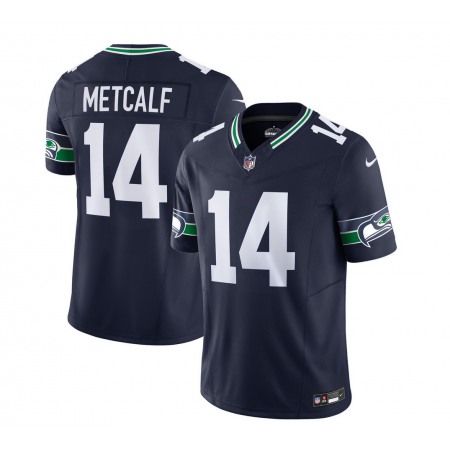 Men's Seattle Seahawks #14 DK Metcalf  2023 F.U.S.E. Navy Limited Stitched Football Jersey